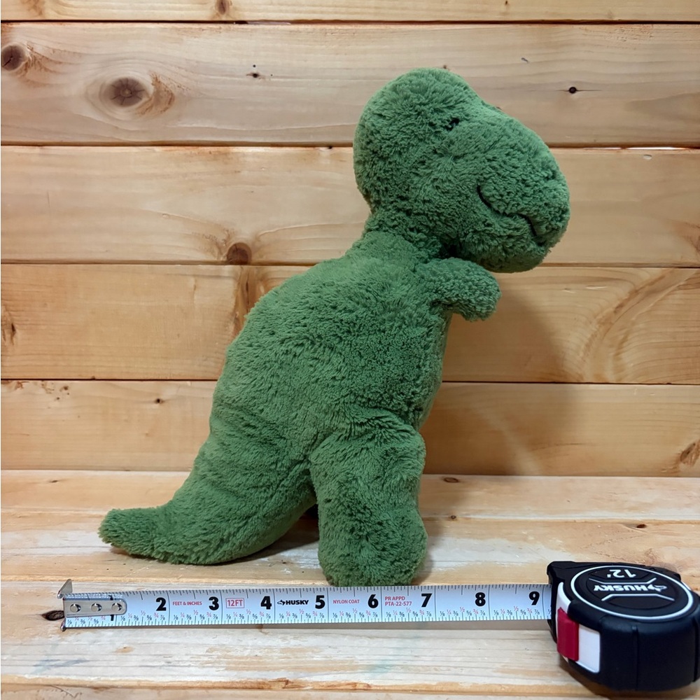 Jellycat Fossily T Rex Dinosaur Green Toy Stuffed Plush Medium 11" Retired - Picture 3 of 10